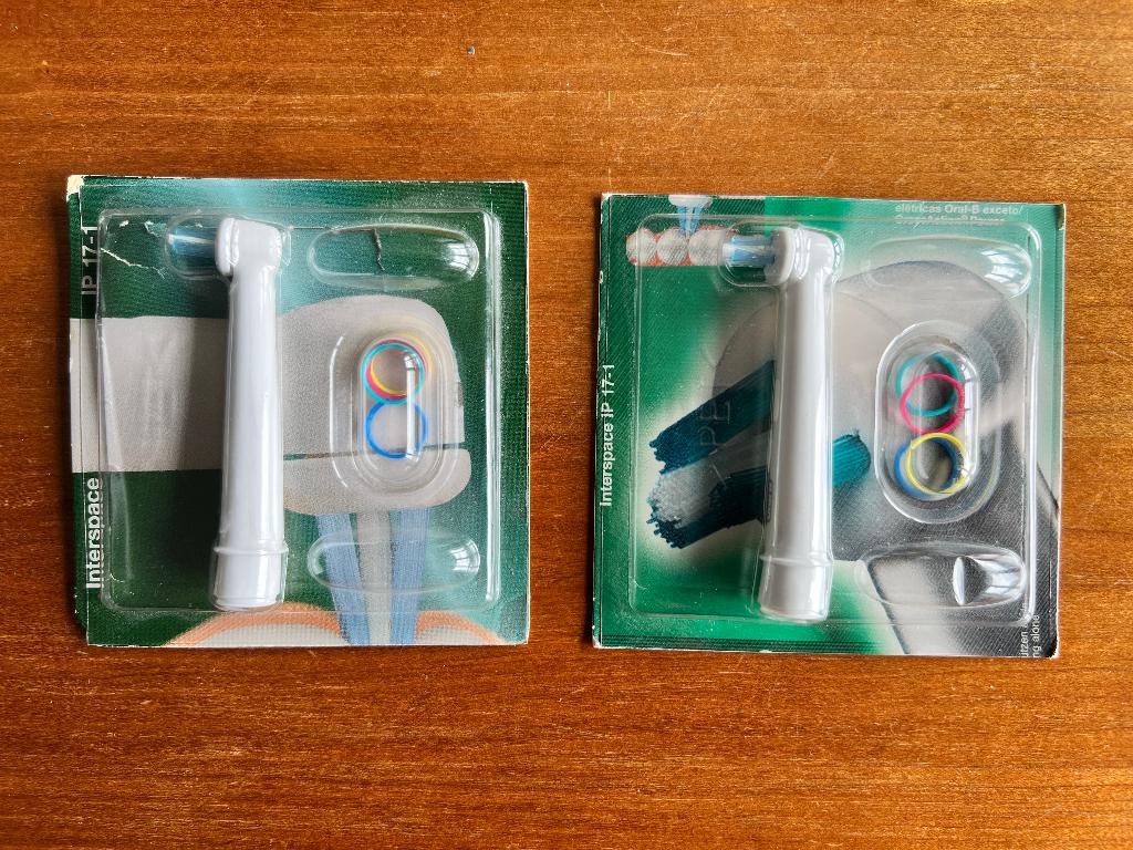 2 originele Oral-B Interspace opzetborstels, Ophalen of Verzenden, Nieuw, Opzetborstel