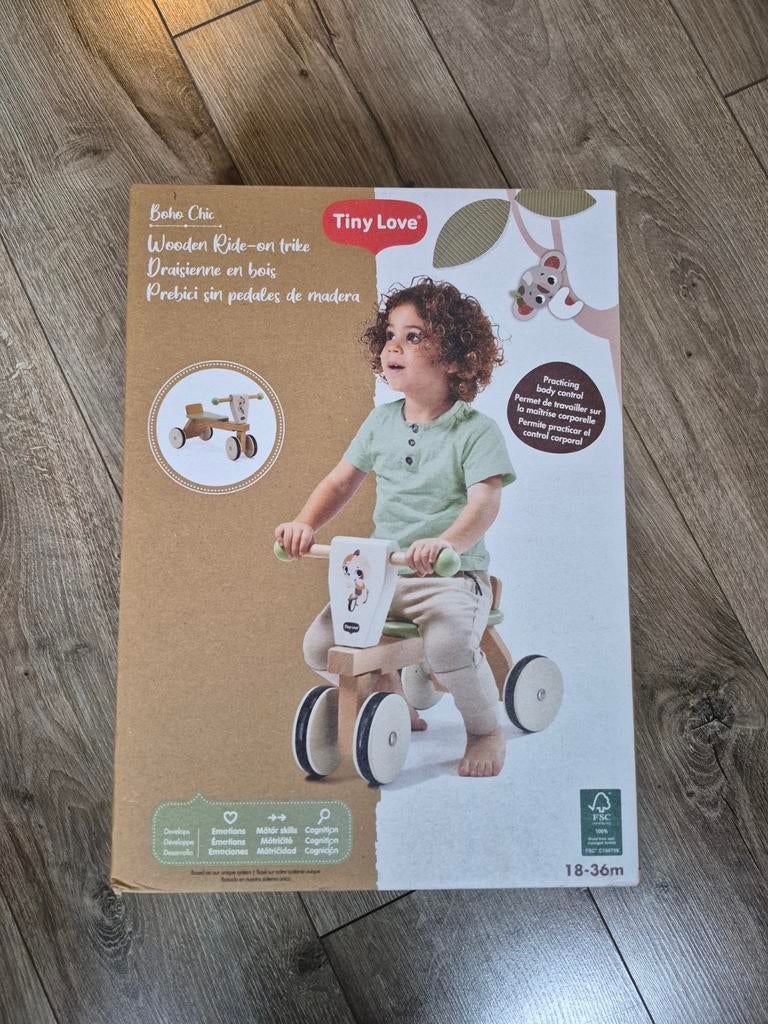 Tiny Love Boho Chic Houten Loopfiets - Nieuw in doos, Ophalen of Verzenden, Zo goed als nieuw