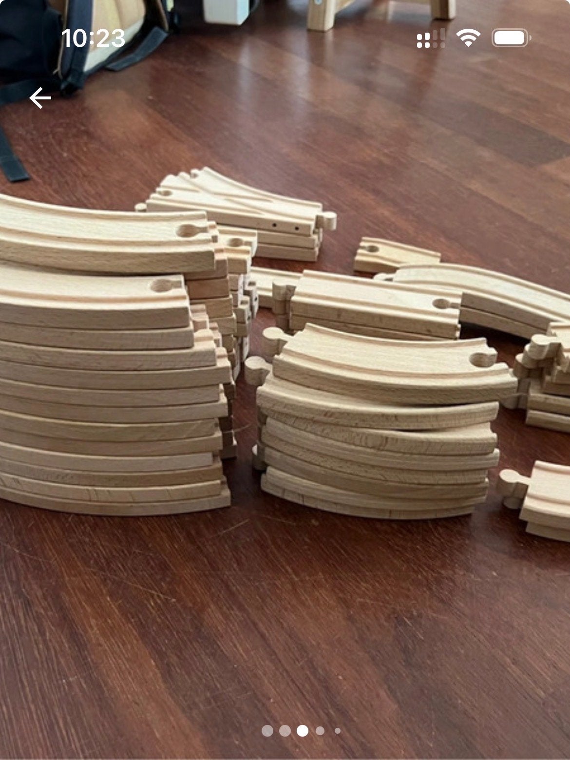 Grote houten treinset - veel rails en uitbreidingen, Kinderen en Baby's, Speelgoed | Houten speelgoed, Ophalen of Verzenden, Gebruikt