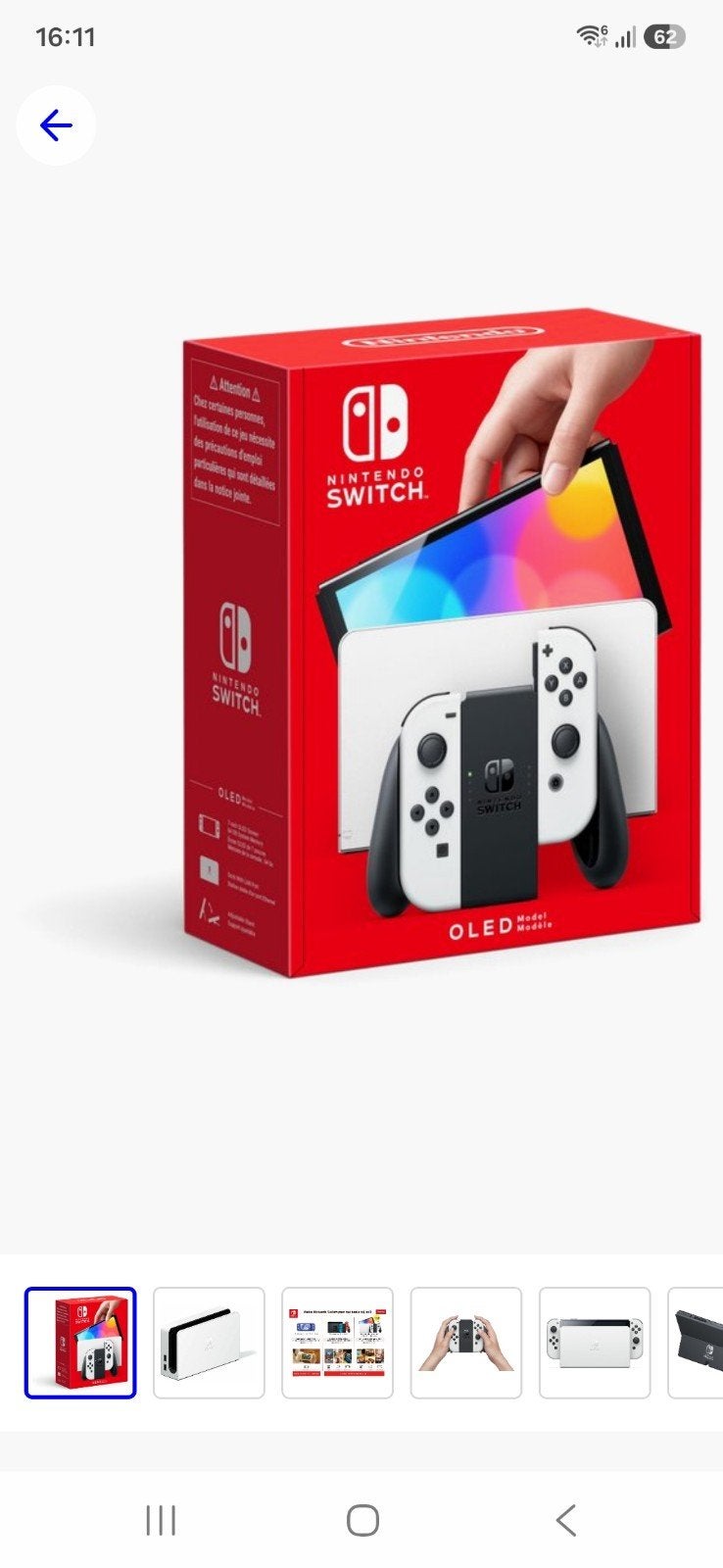switch oled wit, Ophalen of Verzenden, Zo goed als nieuw, Met 2 controllers, Switch OLED