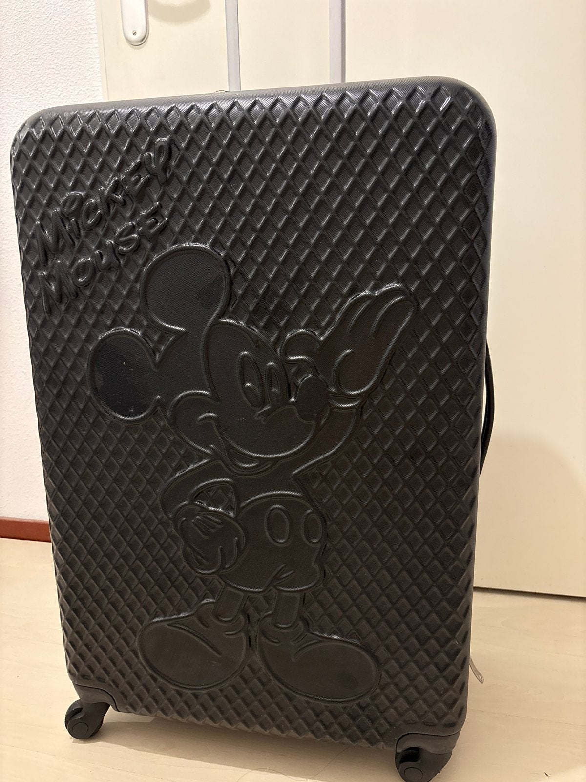 Grote Mickey Mouse Koffer - Gebruikt, Gebruikt, Hard kunststof, 35 tot 45 cm, Uitschuifbare handgreep