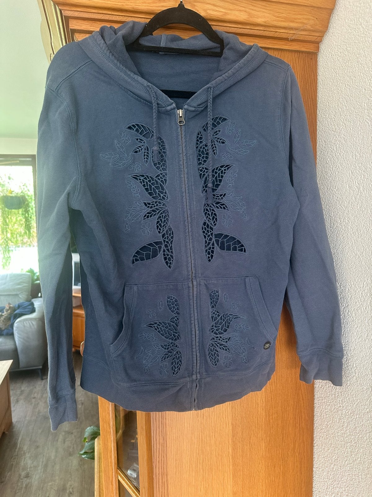 DIDI Hoodie met rits en patroon - Maat XL, Ophalen of Verzenden, Zo goed als nieuw, Maat 46/48 (XL) of groter, Blauw
