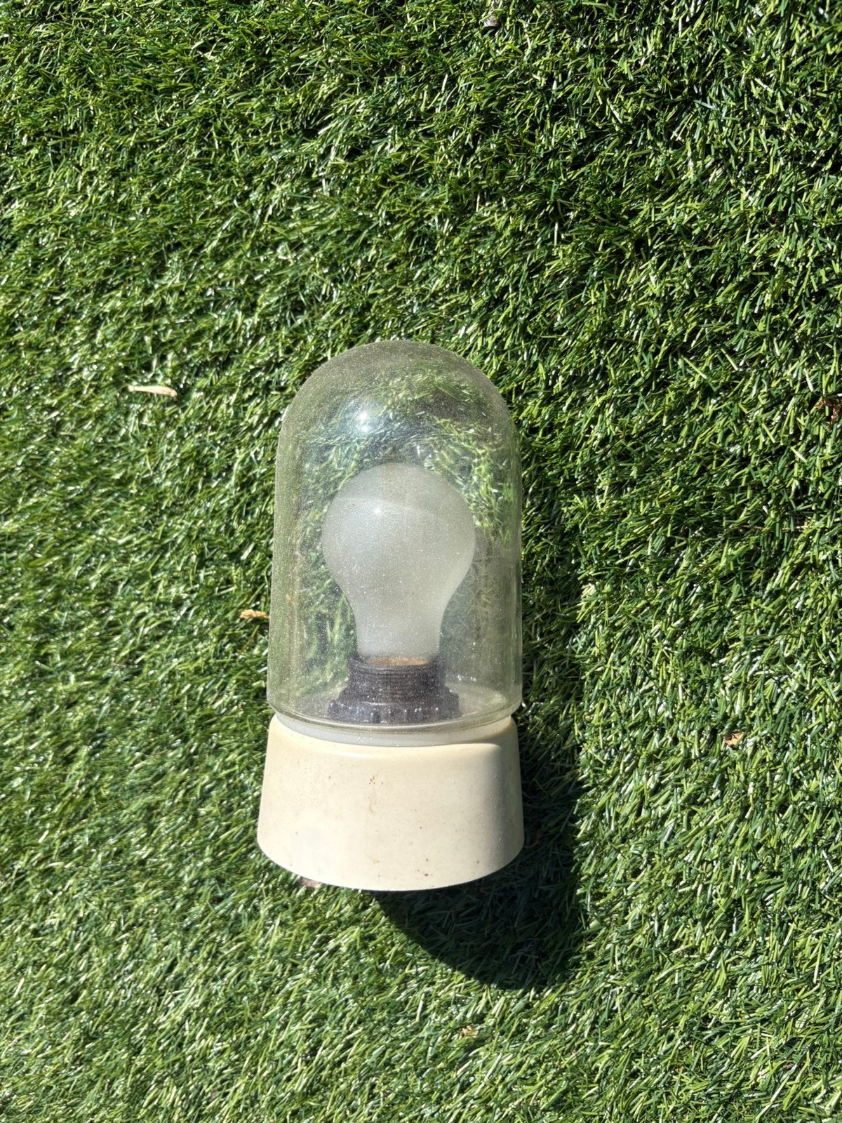 Jaren 60 vintage industriele lamp, Ophalen of Verzenden, Gebruikt, Netvoeding, Wandlamp