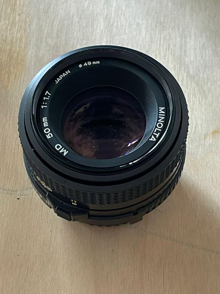 Minolta MD 50mm 1:1.7 lens - Vintage lens, Ophalen of Verzenden, Gebruikt, Standaardlens