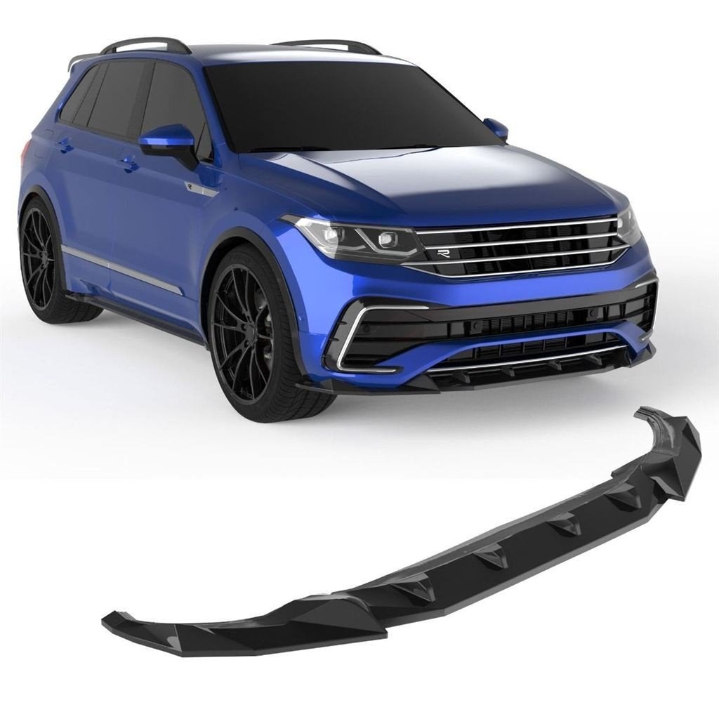 APEX Spoiler Splitter Geschikt voor VW Tiguan R / R-Line Mk2, Verzenden, Automotive Parts, A.parts@hotmail.nl, Trasmolenlaan 12 3447 GZ Woerden