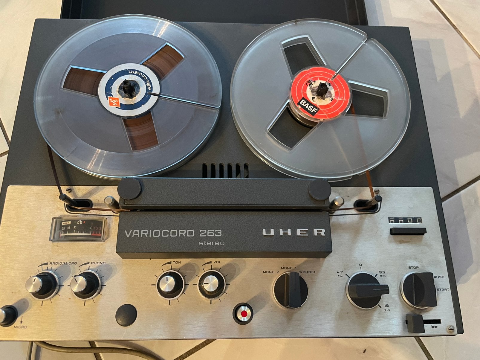 UHER Variocord 263 Stereo spoelenbandrecorder, Ophalen, Bandrecorder