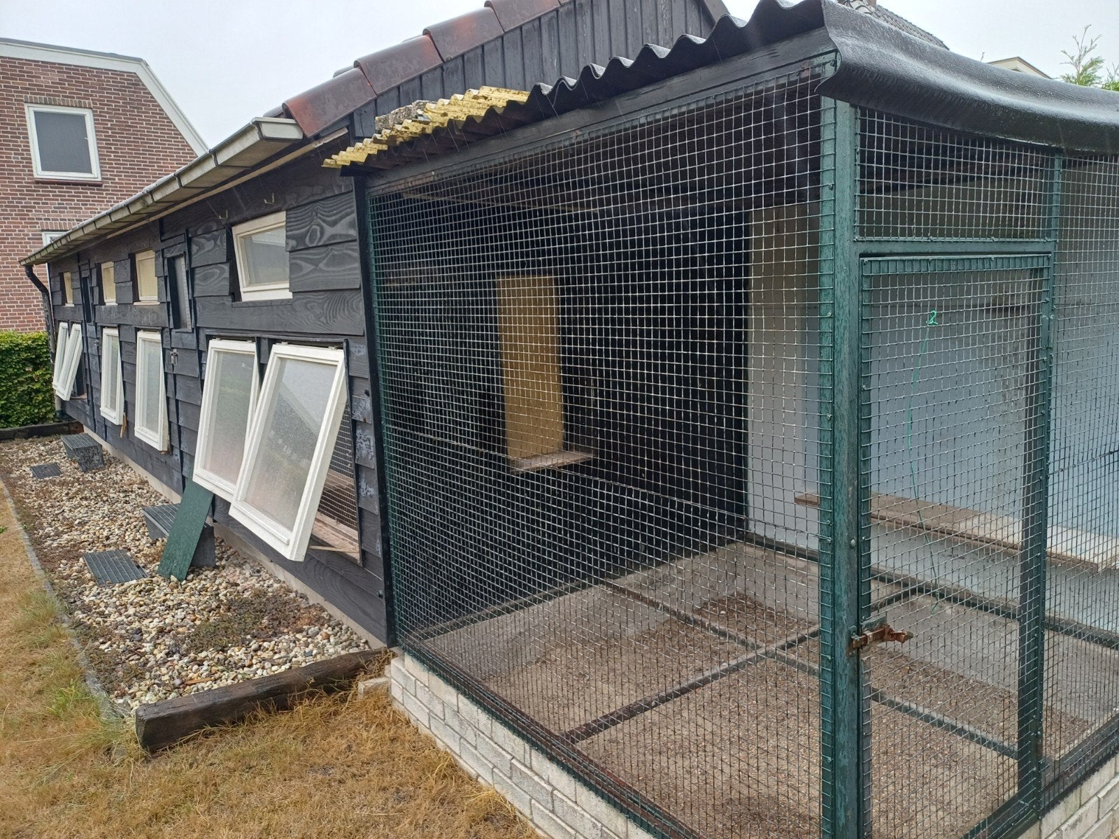 duivenhok 11,5m x 2,5m, Ophalen, Gebruikt, Overige materialen, Overige typen