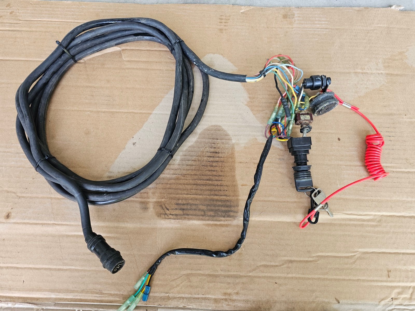 Yamaha 10 pins kabel contactslot choke buzzer Dodemanskoord, Ophalen of Verzenden, Motor en Techniek