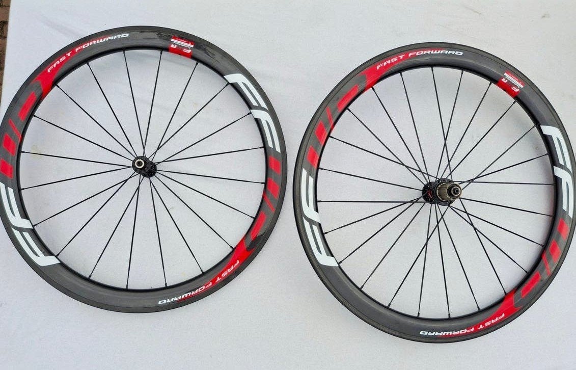 carbon wielen velgremmen 50mm hoog, Ophalen, Zo goed als nieuw, Racefiets, Carbon