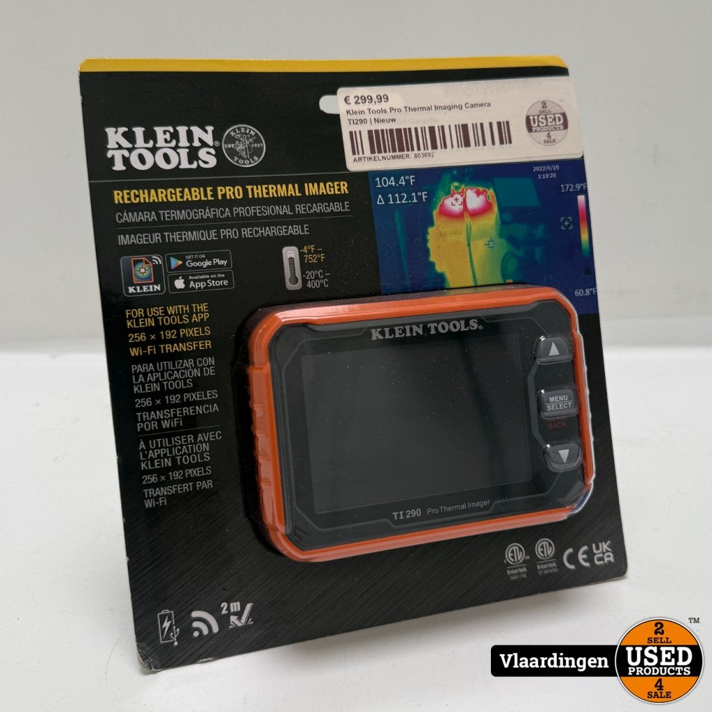 Klein Tools Pro Warmtebeeld Camera TI290 | Nieuw in Doos, Doe-het-zelf en Verbouw, Meetapparatuur, Flex Ltd., Gebruikt, https://flex.com/contact-us