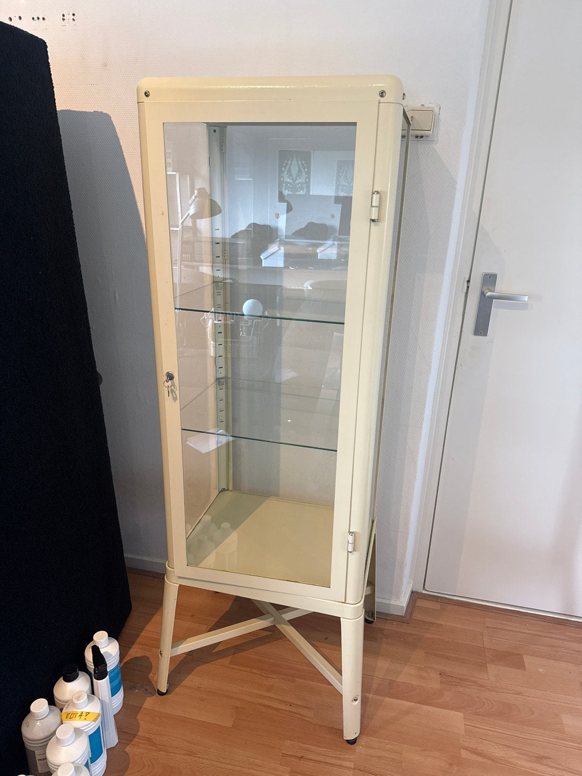 Ikea Fabrikör vitrinekast - 152 cm hoog, Ophalen, Minder dan 50 cm, Gebruikt, Glas