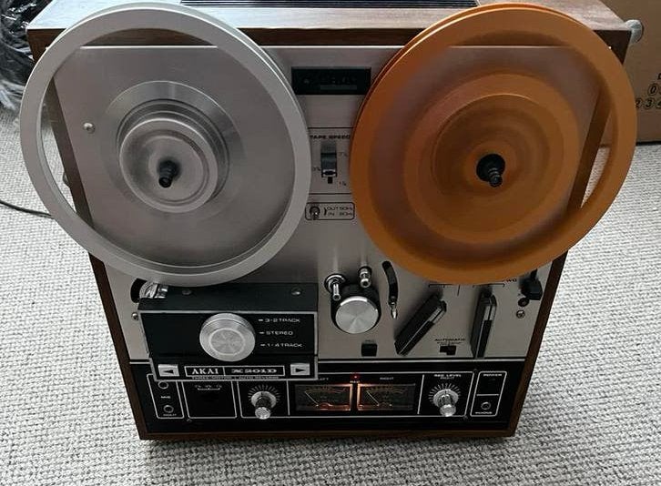 Akai X-201D Auto Reverse Bandrecorder 100% werkend, Ophalen, Bandrecorder, Met banden