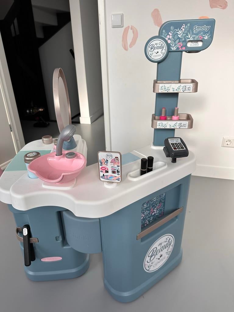 Kinder make up tafel inklapbaar met krukje, Ophalen of Verzenden, Zo goed als nieuw