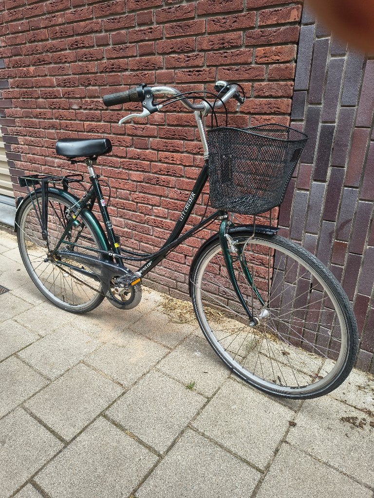 damesfiets met handrem, 3 versnellingen en mandje, Velgrem, Versnellingen, Ophalen, Overige merken