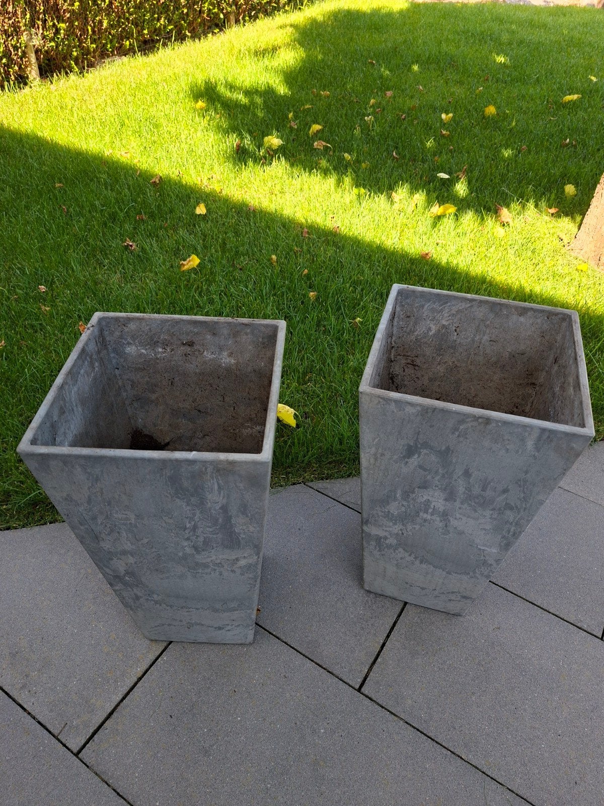 Kunststof Bloempot met Waterreservoir - Vorstbestendig, Kunststof, Minder dan 60 cm, Vierkant, Ophalen of Verzenden