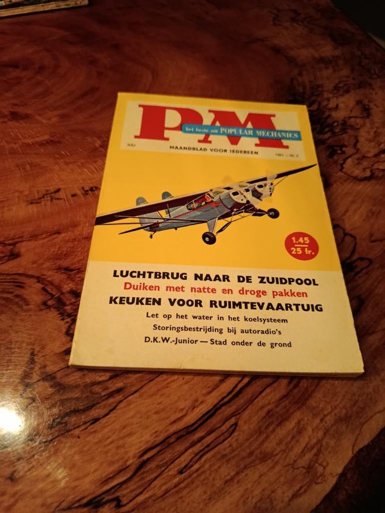 PM Popular Mechanics - Juli 1961 - Vintage Tijdschrift, Ophalen of Verzenden, Gelezen, Overige typen