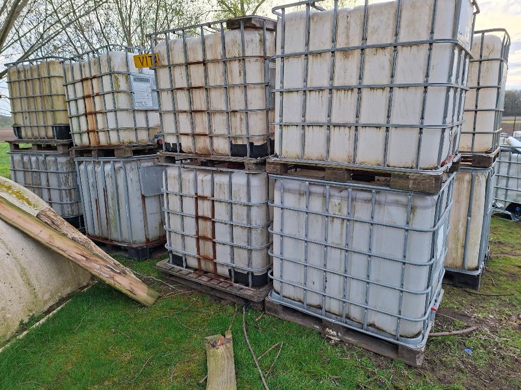 ibc    B - C keus   1000 liter, 150 liter of meer, Ophalen, Gebruikt, Kunststof