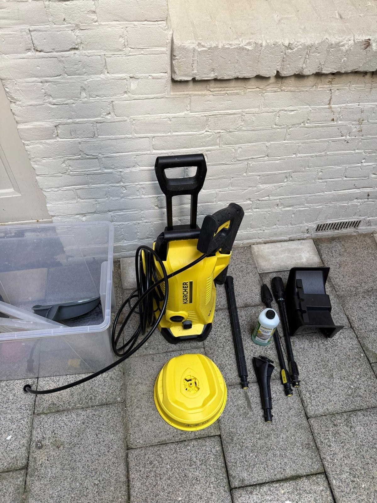 Kärcher K3 Hogedrukreiniger + Terrasreiniger & Accessoires, Ophalen, Gebruikt, Elektrisch