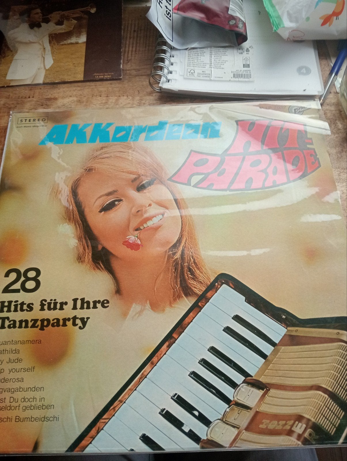Lp akkordeon hitparade, Ophalen of Verzenden, Zo goed als nieuw, Overige formaten