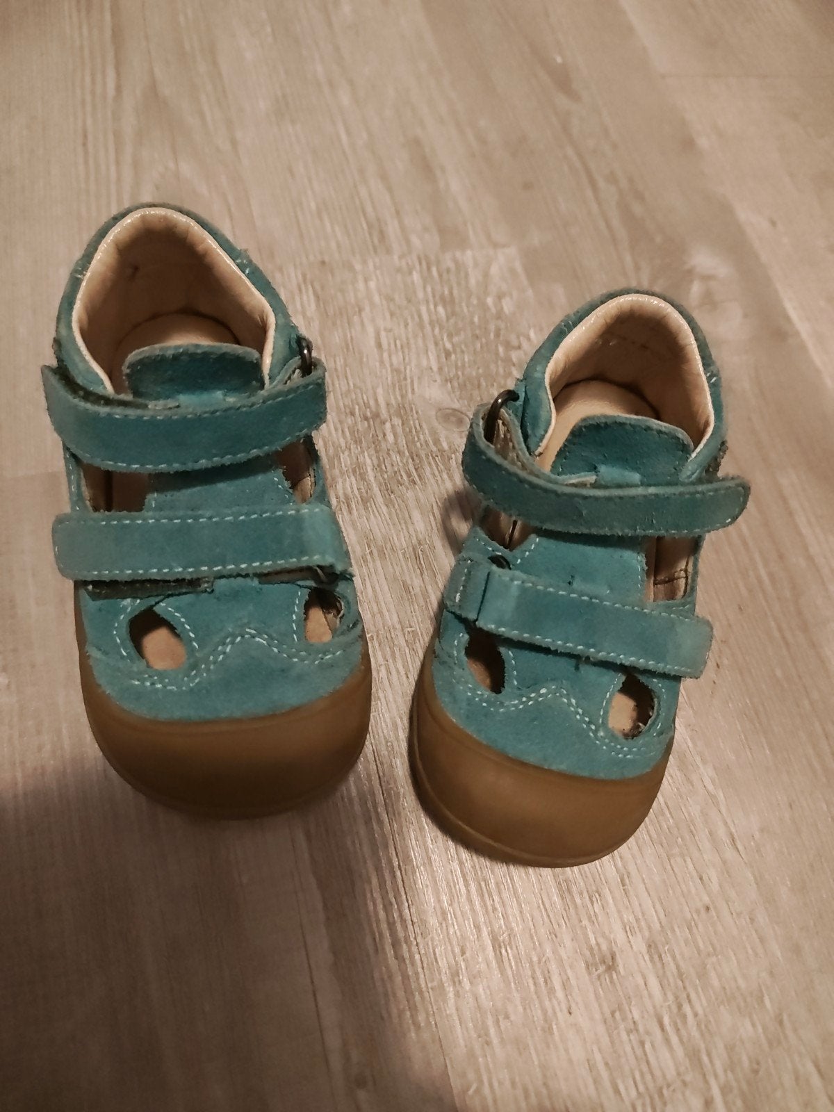 Lamino schoentjes - turquoise maat 22, Jongetje of Meisje, Ophalen of Verzenden, Lamino, Gebruikt