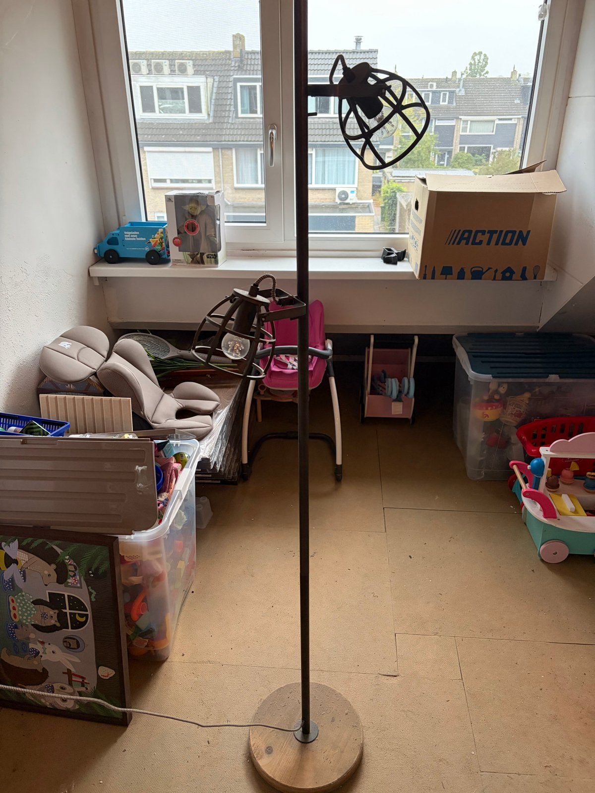 Chericoni Vloerlamp met Open Kappen - Industrieel Design, Ophalen, Gebruikt, E27 (groot), 150 tot 200 cm