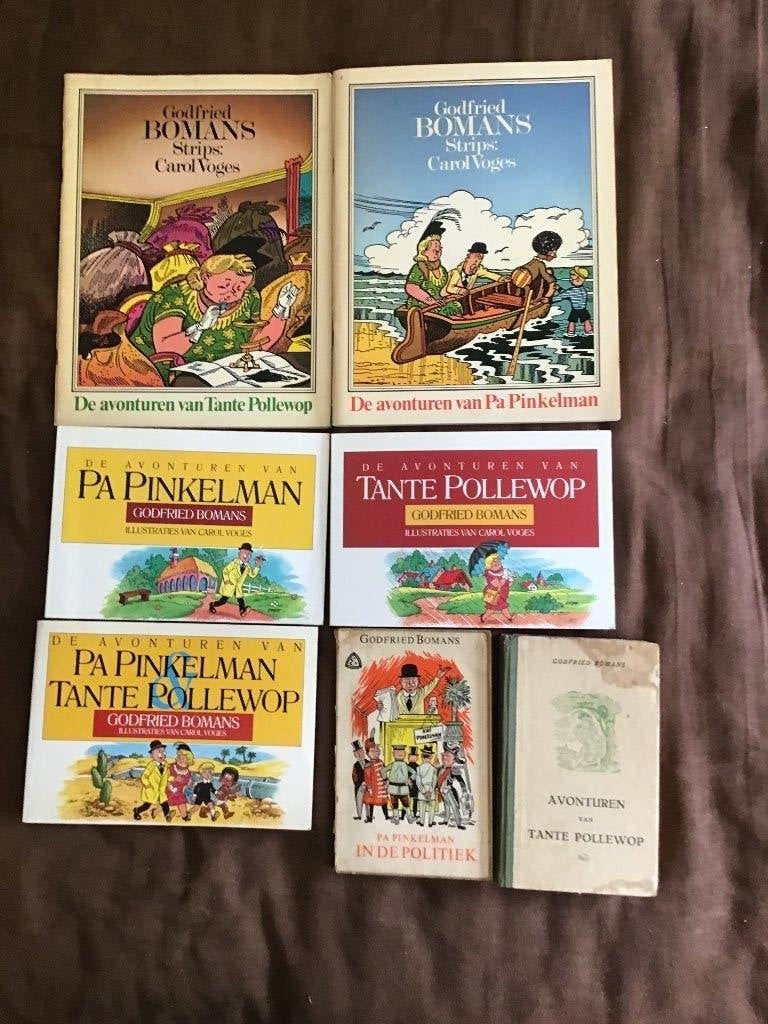 7 delen pa Pinkelman en tante Pollewop door Godfried Bomans, Boeken, Meerdere stripboeken, Ophalen of Verzenden, Gelezen