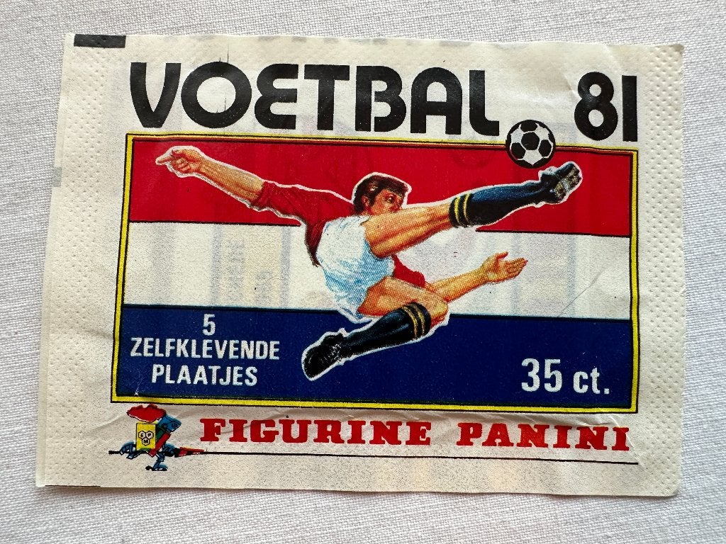 Panini zakje Voetbal 81., Verzamelen, Sportartikelen en Voetbal, Ophalen of Verzenden, Zo goed als nieuw, Buitenlandse clubs, Poster, Plaatje of Sticker