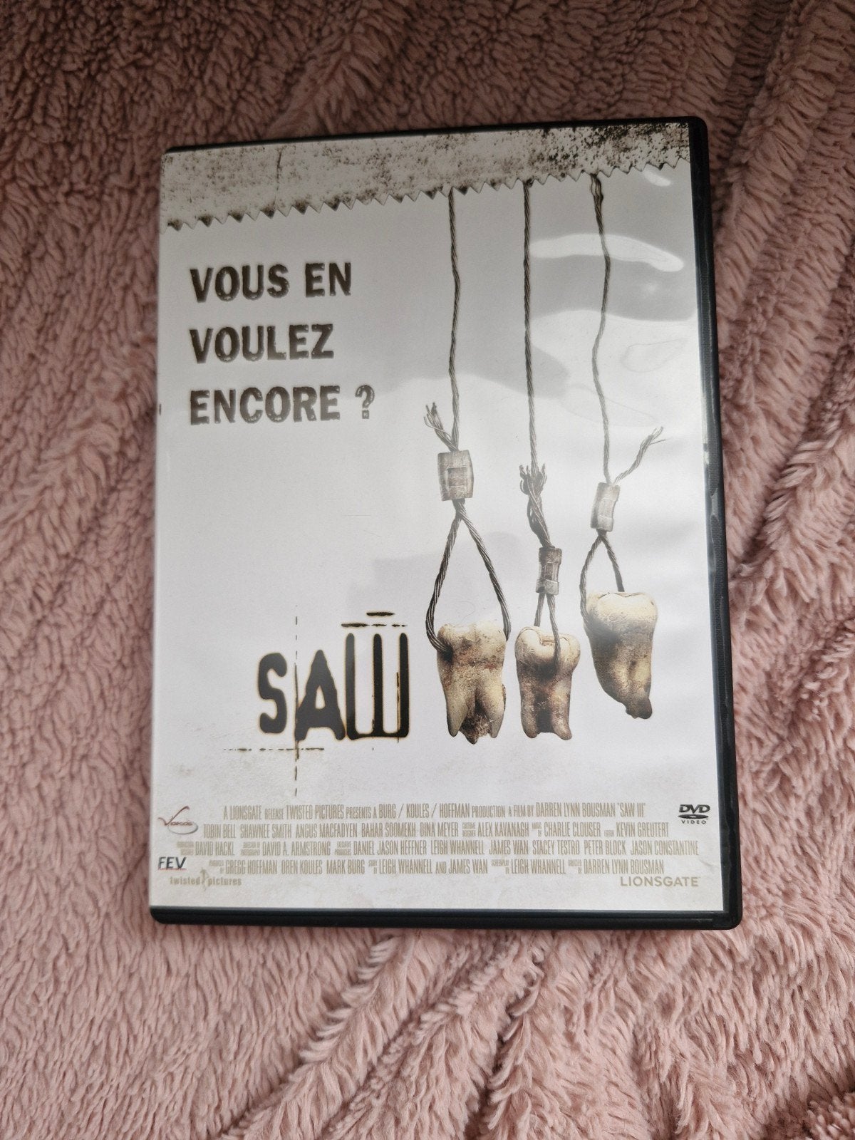 Saw III DVD - Horrorfilm met Franse en Engelse audio, Cd's en Dvd's, Gebruikt, Vanaf 16 jaar, Verzenden, Engels