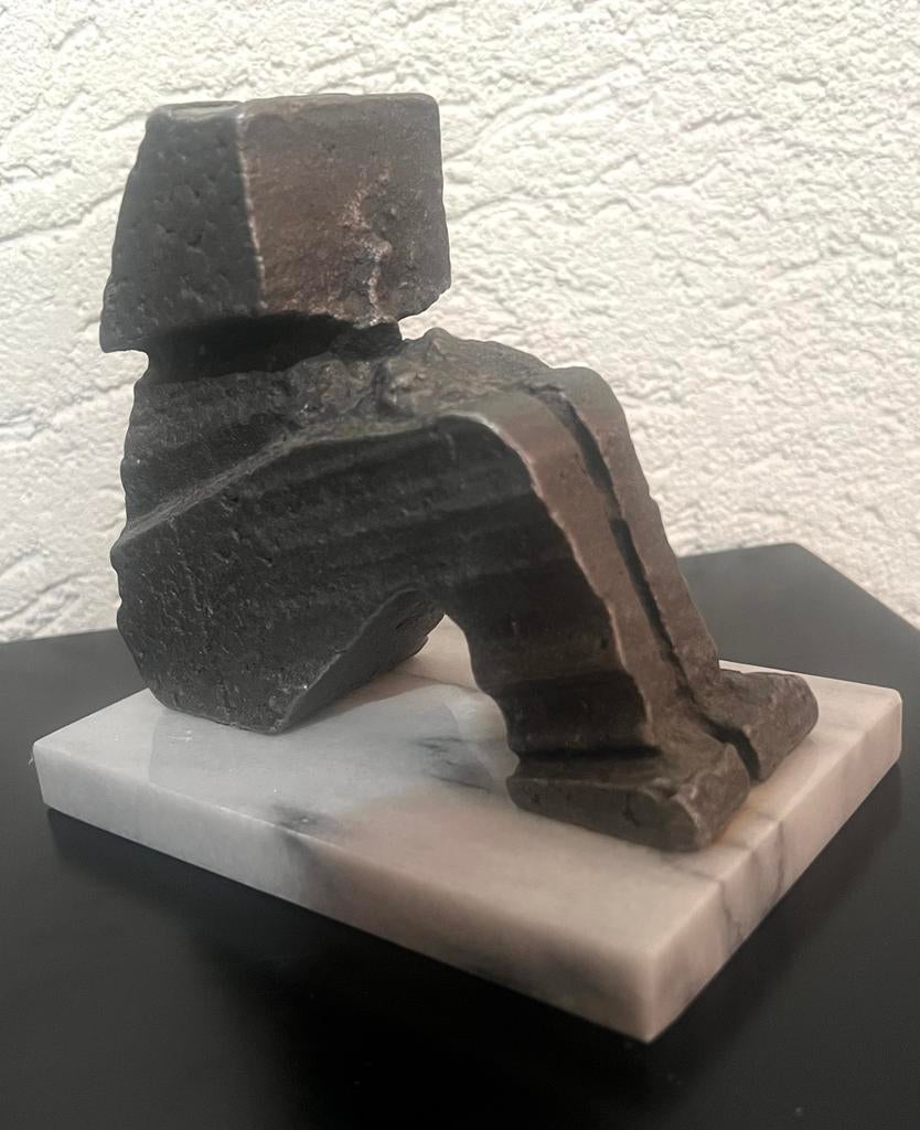 Willy Ceysens beeldje figuur aluminiumbrons, Ophalen of Verzenden