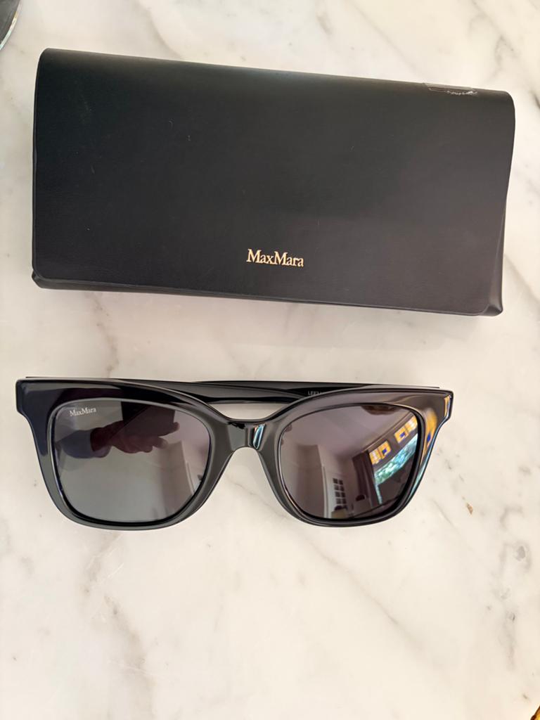 Max Mara zonnebril Mia Burton 50 (nieuwstaat), Overige merken, Zonnebril, Verzenden, Zwart