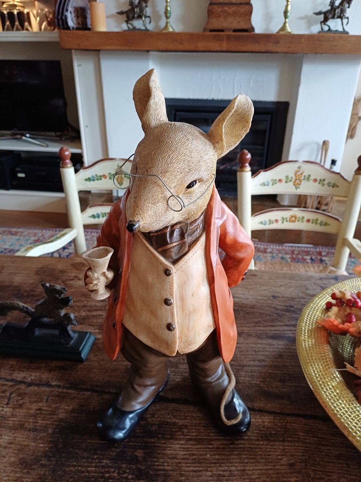 Grote muis in herfstkleding., Ophalen of Verzenden, Nieuw, Dier