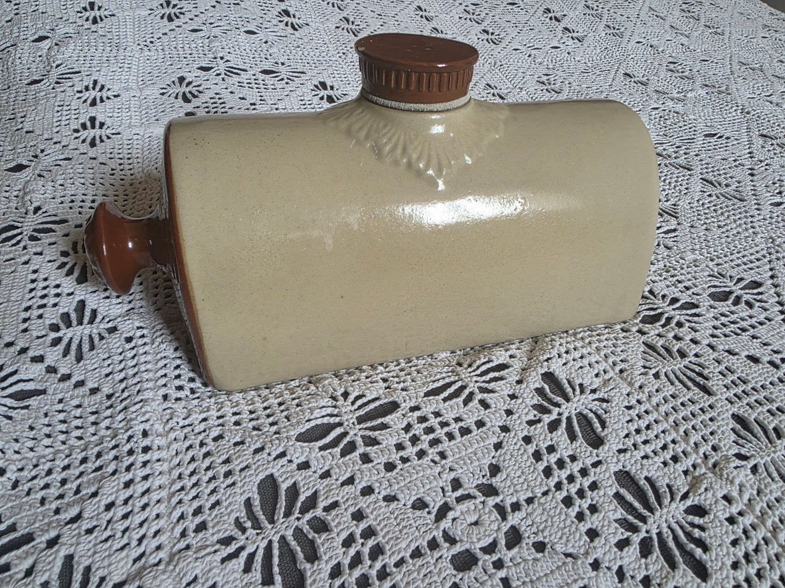 brocante keramieken kruik, bedwarmer, Ophalen of Verzenden