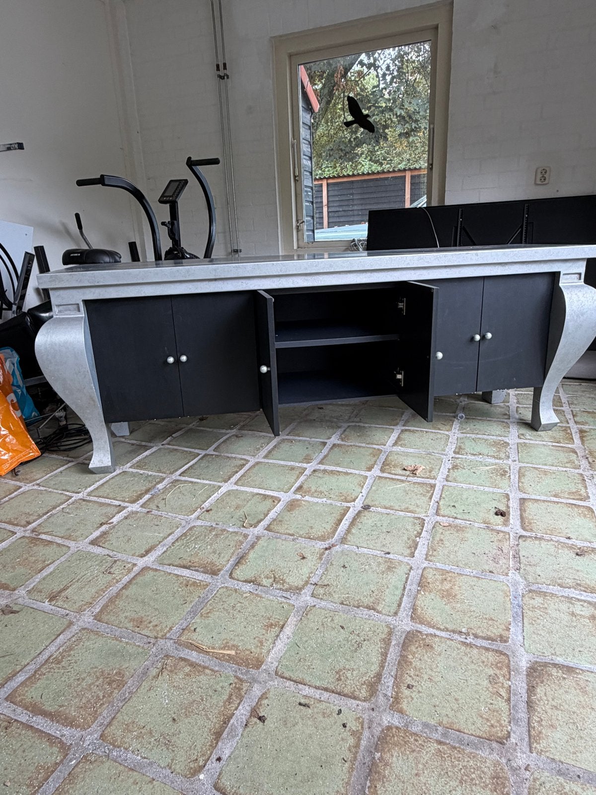 Stijlvol dressoir/sideboard - 200 cm lang, 65 cm hoog, Huis en Inrichting, Ophalen, Gebruikt, 200 cm of meer, Overige houtsoorten