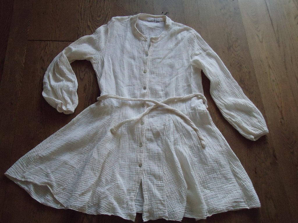 z.g.a.n. beige Ambika jurkje one size, Maat 38/40 (M), Beige, Ophalen of Verzenden, Zo goed als nieuw