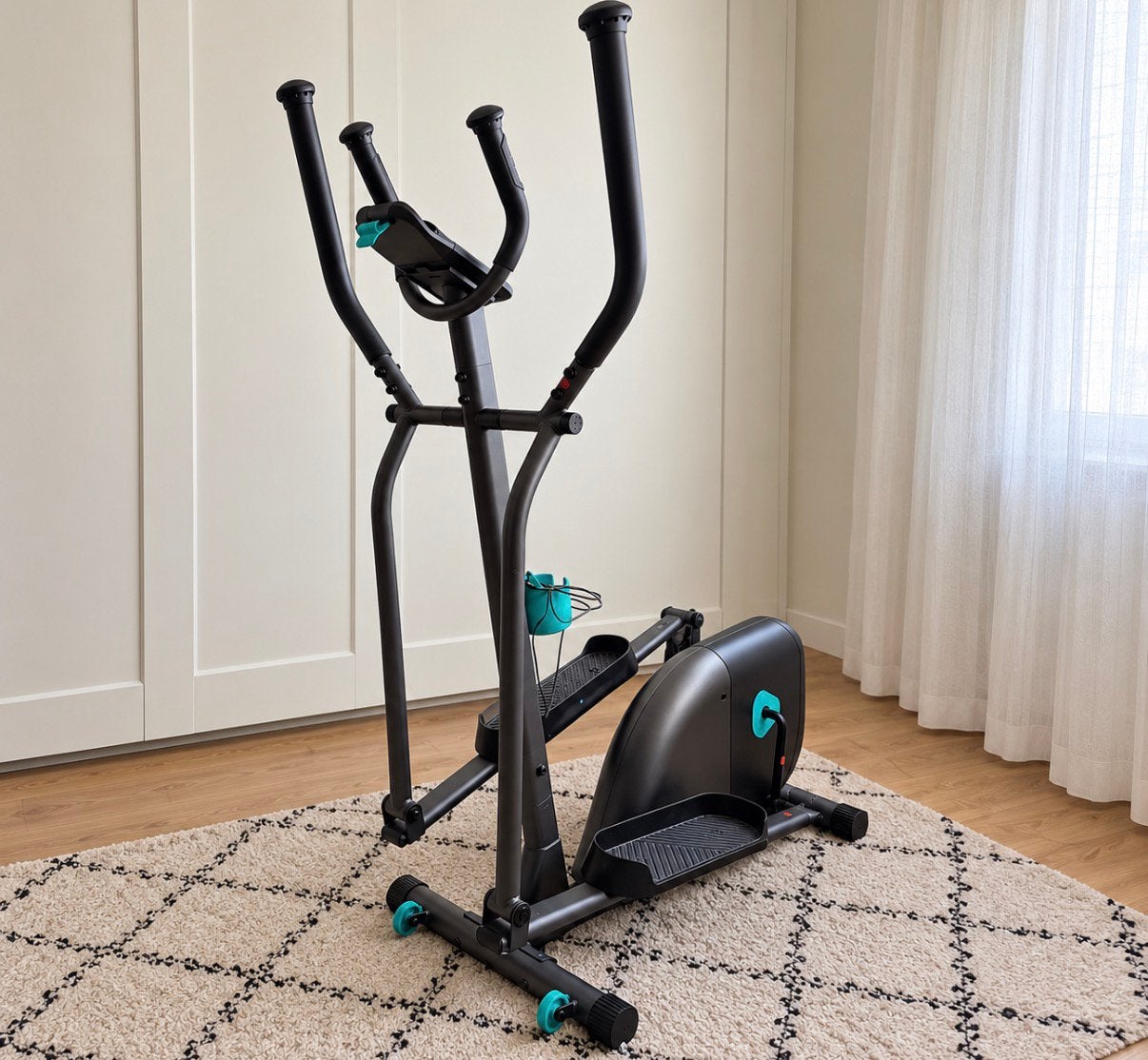 Domyos EL 120 Crosstrainer – Decathlon – Zwart/Turquoise, Ophalen, Crosstrainer
