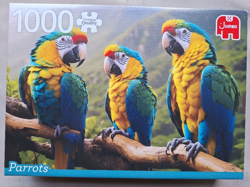 Parrots, Ophalen of Verzenden, 500 t/m 1500 stukjes, Zo goed als nieuw, Legpuzzel