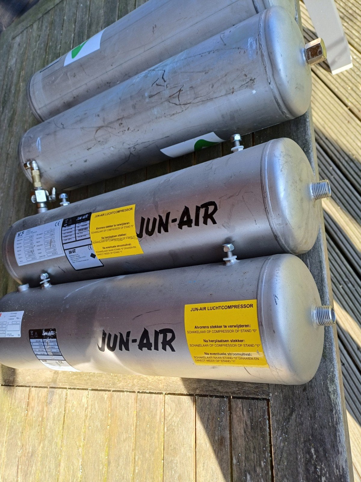 tankje rvs lucht compressor tankje rvs ,tankje trekker, Ophalen of Verzenden, Zo goed als nieuw, Minder dan 200 liter/min, 10 bar of meer
