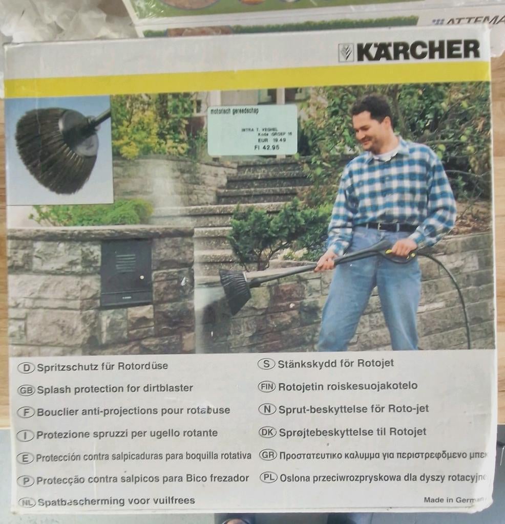 Nieuwe Karcher spatbescherming voor vuilfrees, Tuin en Terras, Hogedrukreinigers, Ophalen of Verzenden, Nieuw, Karcher