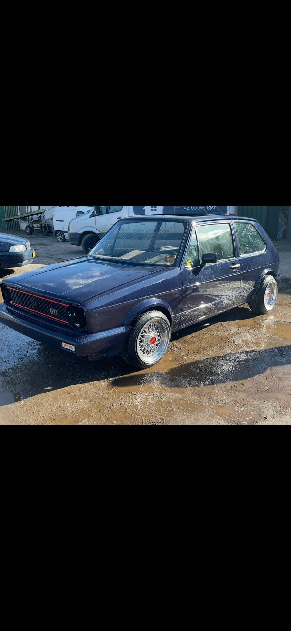 Volkswagen Golf 1.8 GTI 1983 Zwart, Auto's, 4 cilinders, Zwart, Origineel Nederlands, 1781 cc
