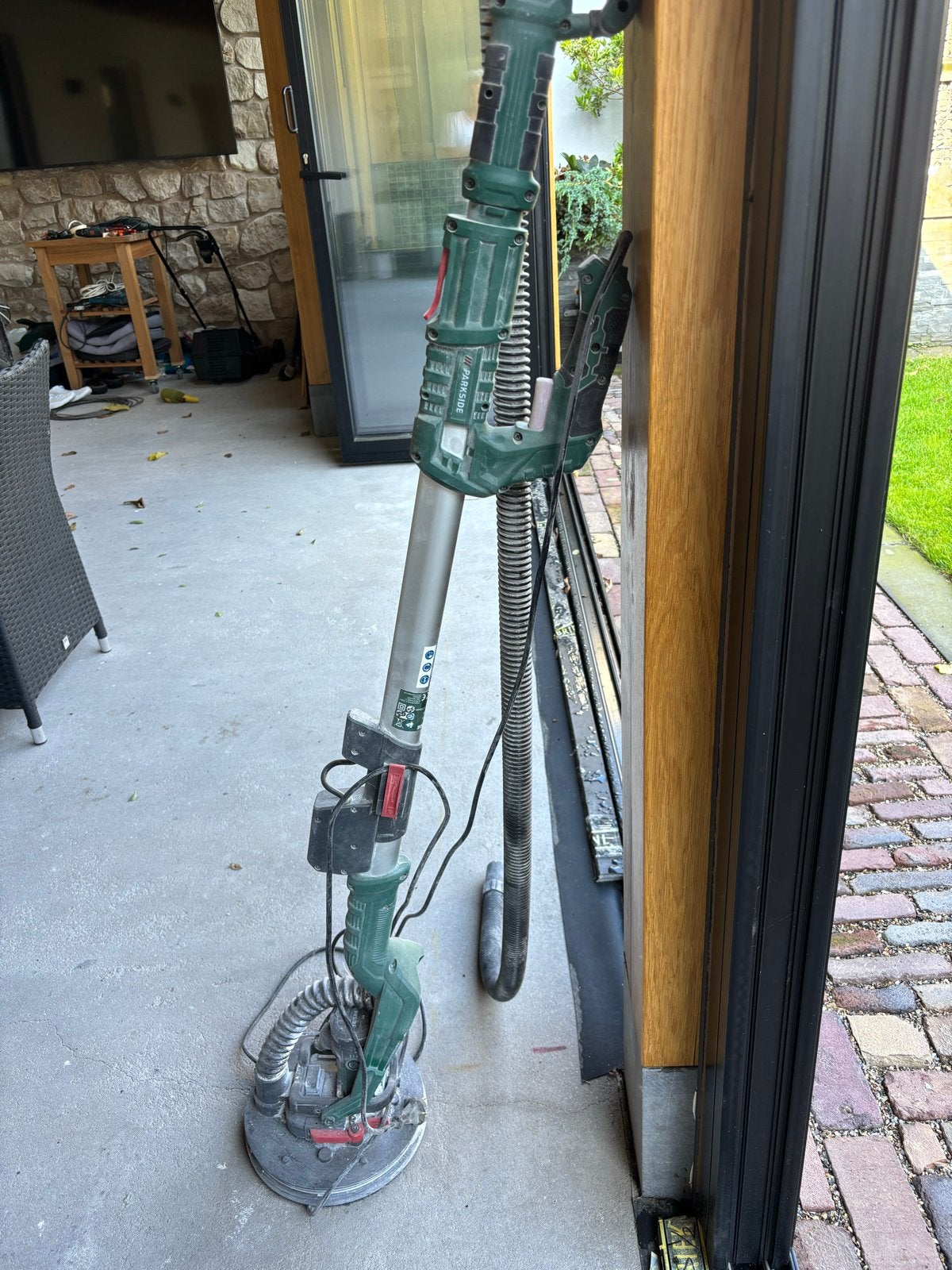 Parkside Muur- en Vloerschuurmachine met accessoires, Ophalen, Gebruikt, 600 tot 1200 watt, Overige typen
