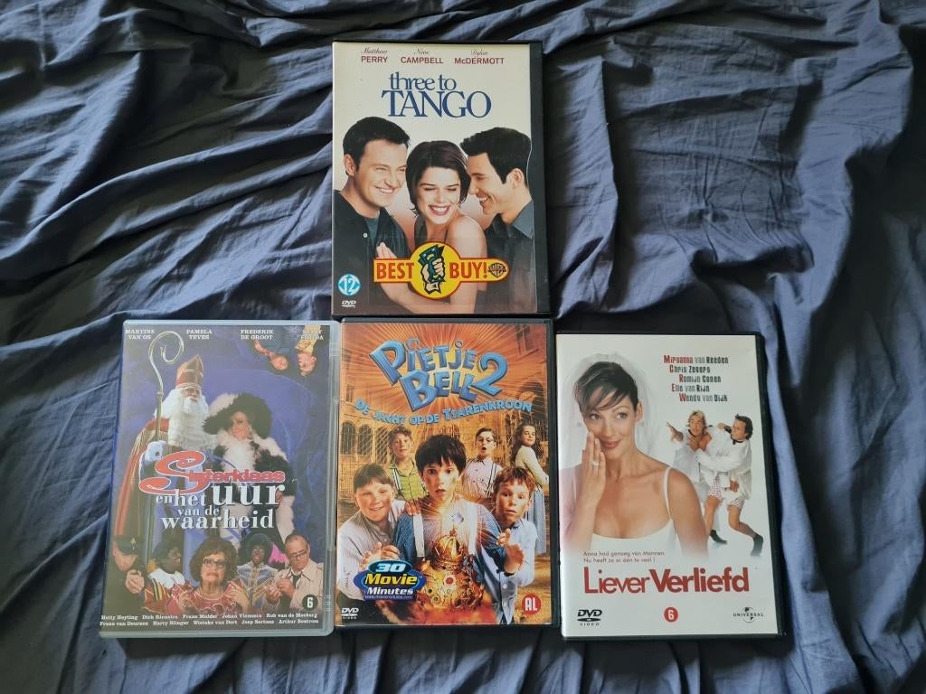4 diverse dvd's., Vanaf 12 jaar, Ophalen, Zo goed als nieuw