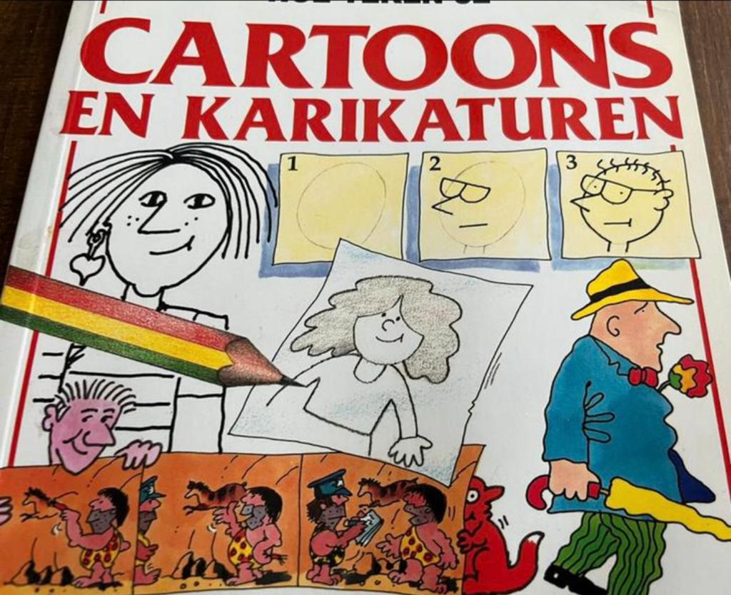 Cartoons en Karikaturen - Leer Tekenen Boek, Ophalen of Verzenden, Zo goed als nieuw, Overige typen