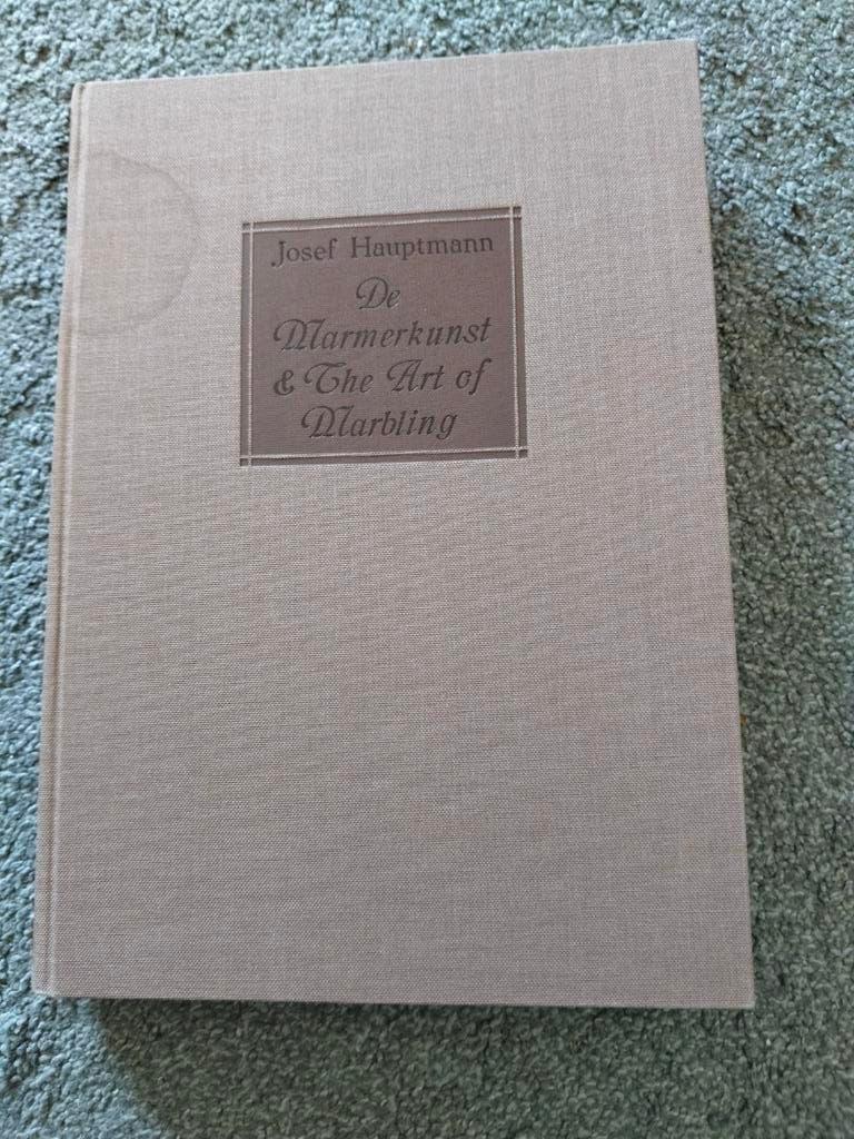 Josef Hauptmann - De Marmerkunst & The Art of Marbling, Ophalen of Verzenden, Gelezen, Josef Hauptmann