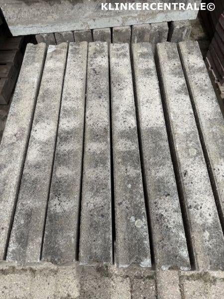 212st grijs betonbanden 10x20x100cm opsluit/trottoirbanden