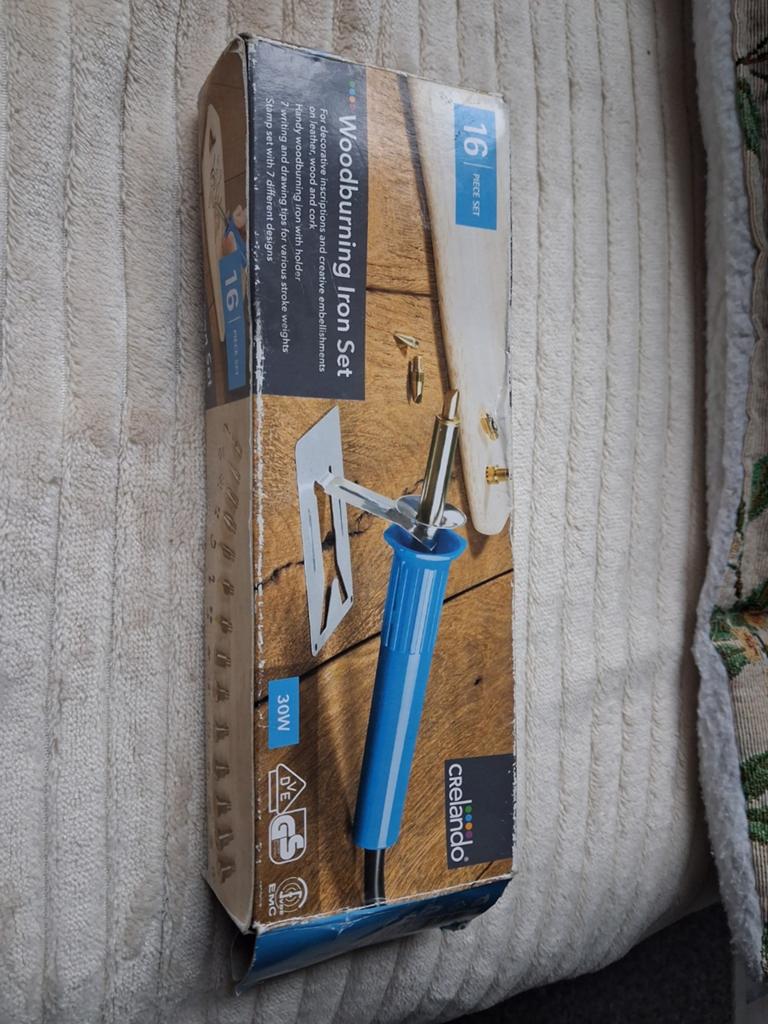 Houtbrander set 16-delig - Crelando 30W, Ophalen of Verzenden, Nieuw, Knutselmateriaal, Overige merken
