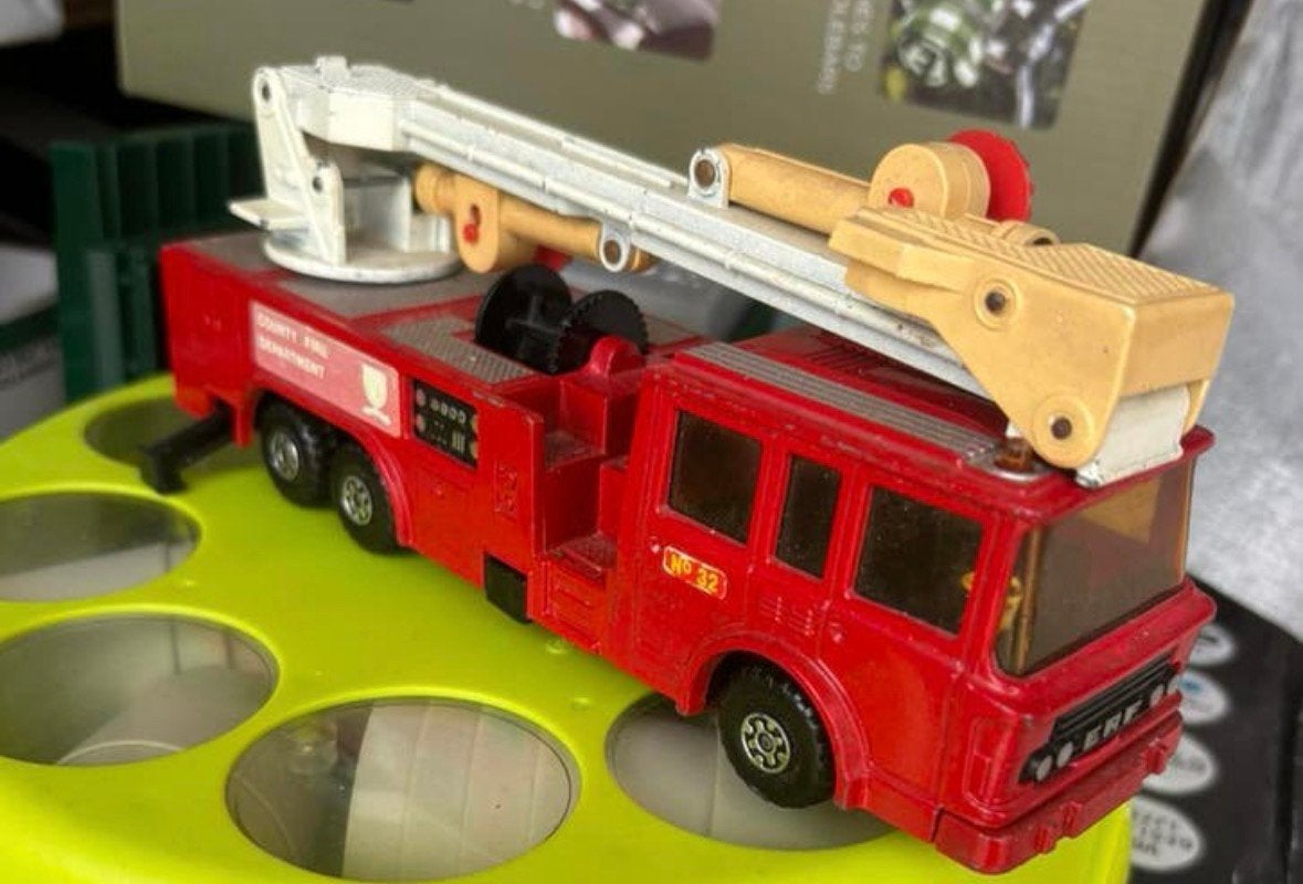 vintage Matchbox Super Kings K-39 ERF Simon 1970, Ophalen of Verzenden, Gebruikt, Bus of Vrachtwagen