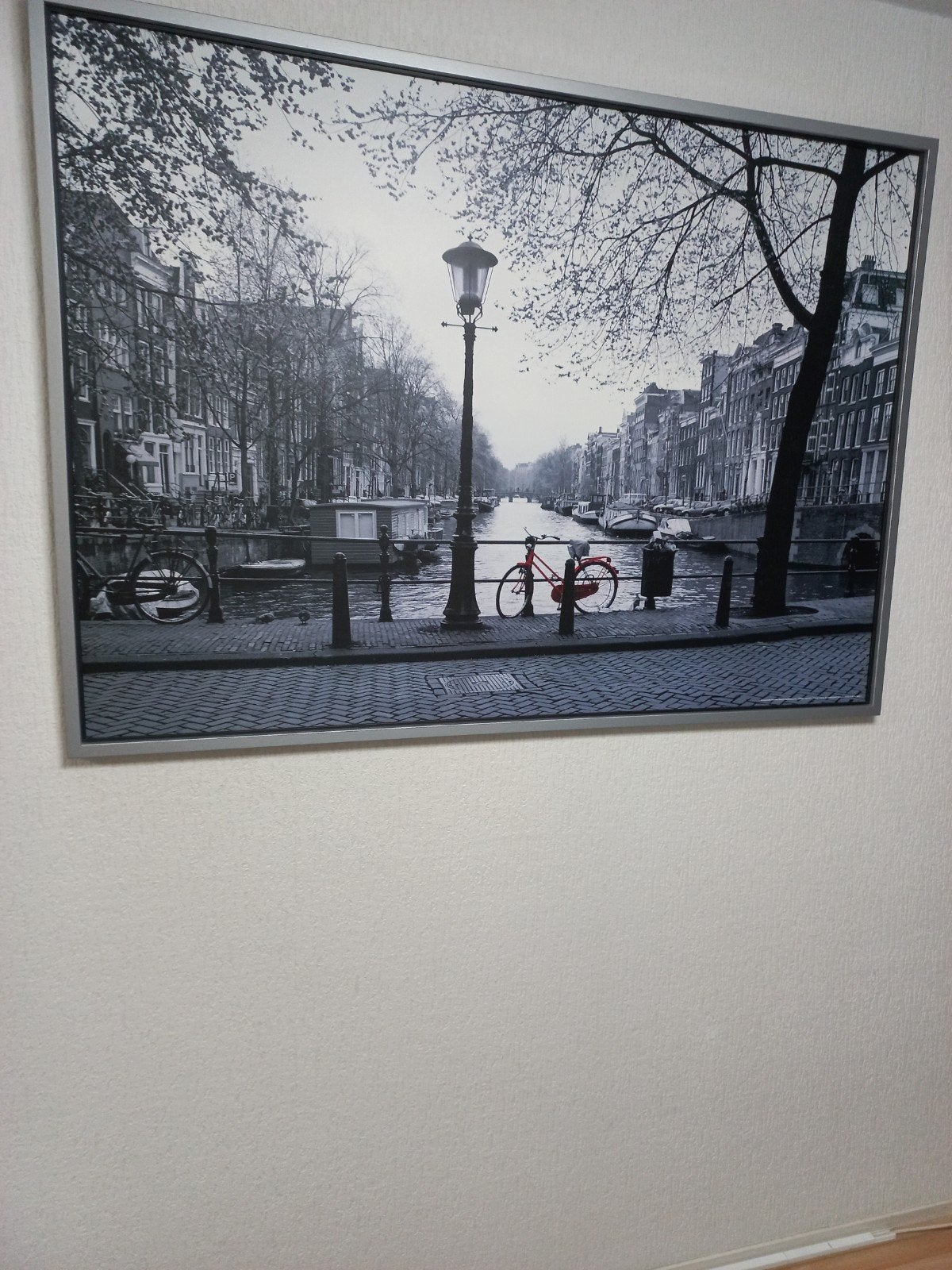 Mooi Amsterdams schilderij., Huis en Inrichting, Woonaccessoires | Schilderijen, Tekeningen en Foto's, Ophalen, 125 cm of meer