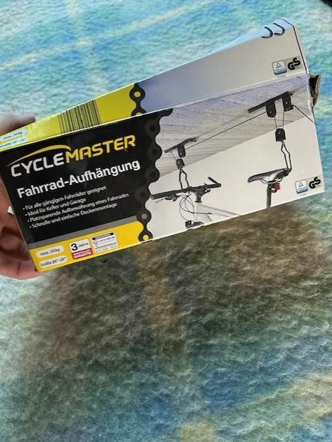 Fietsophanging, Ophalen, Zo goed als nieuw