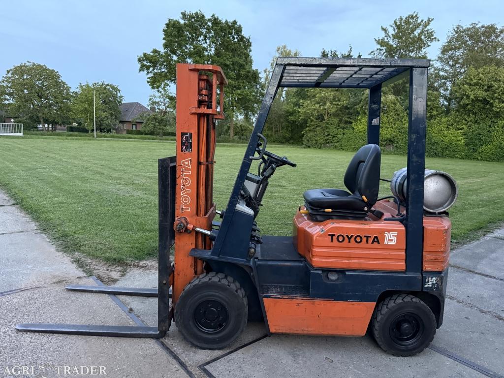 Toyota 1500KG LPG heftruck automaat doorkijkmast 201cm