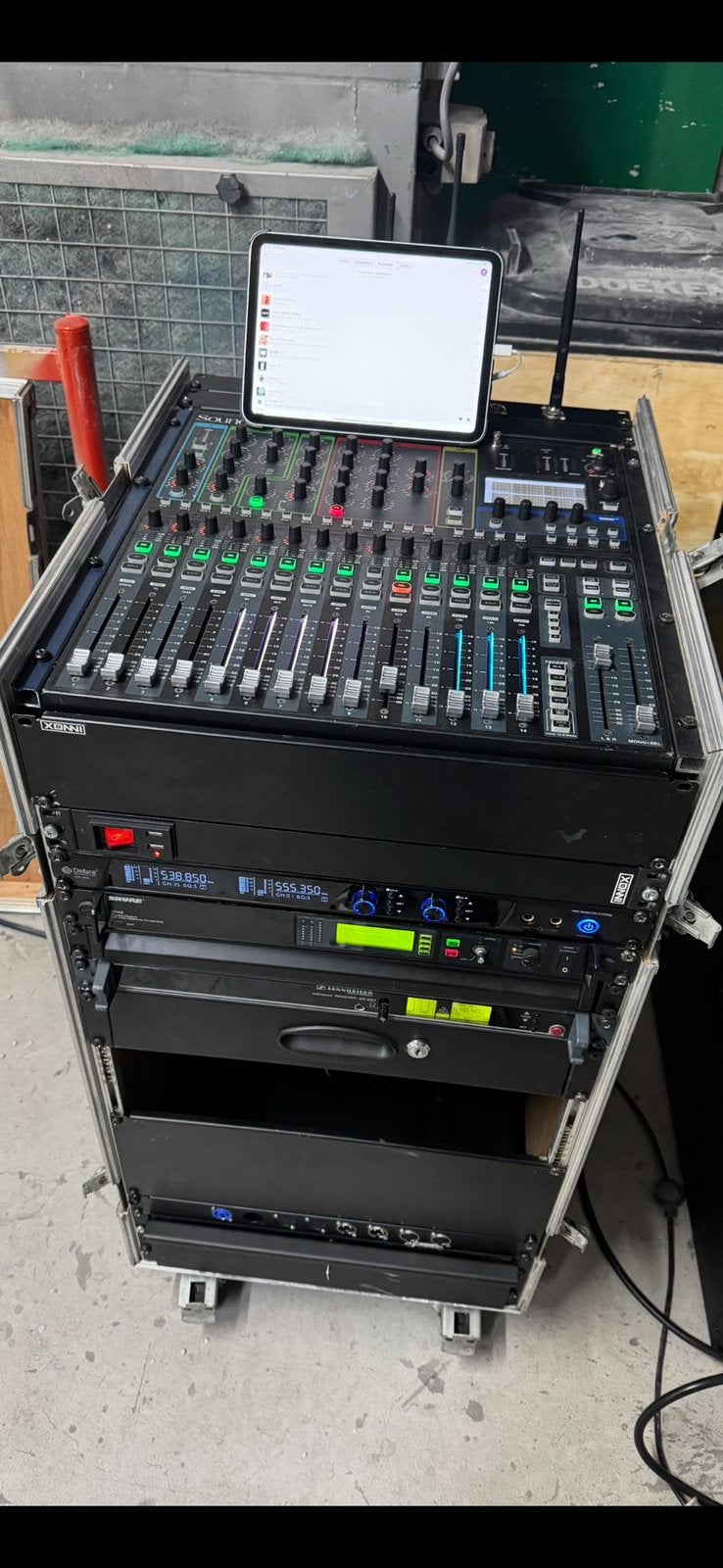Taperack zangset soundcraft si shure sennheiser, Ophalen, Zo goed als nieuw, 10 tot 20 kanalen
